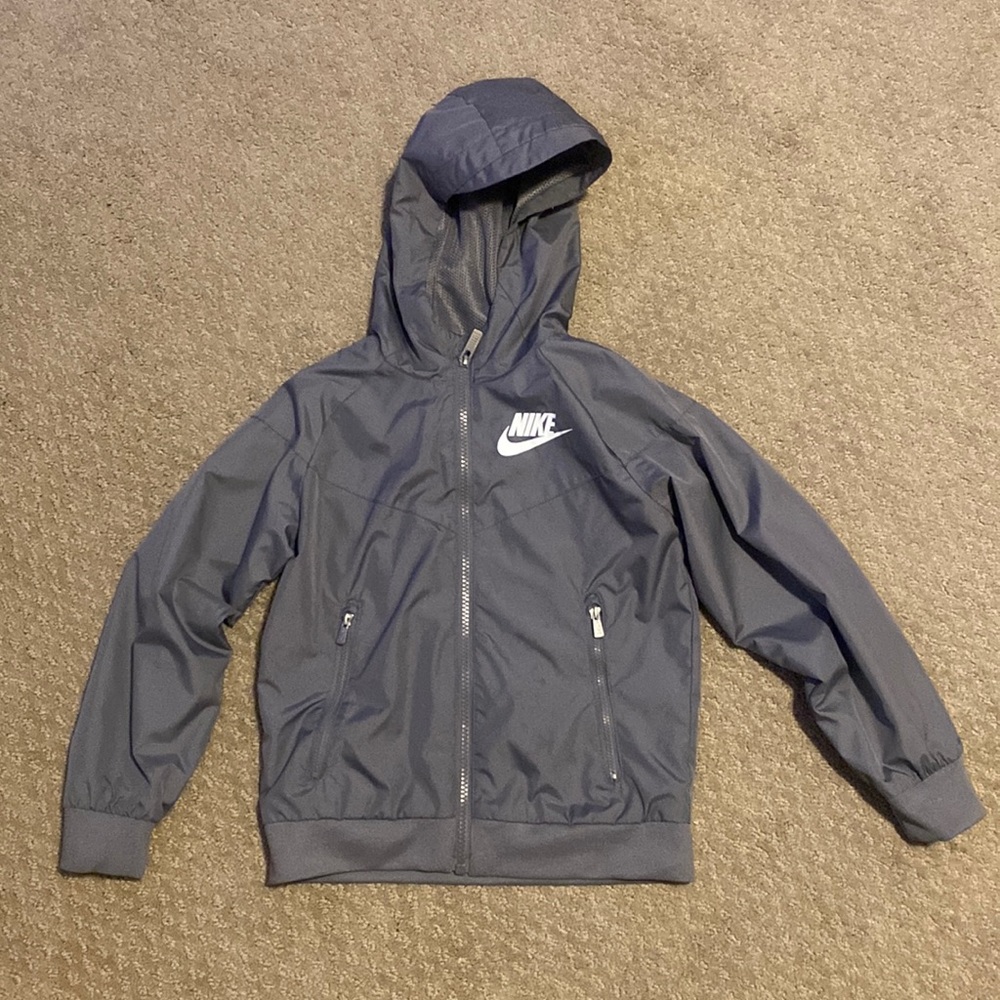 Nike Gray Boys Rain Jacket